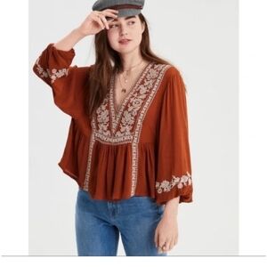 American Eagle Boho Blouse